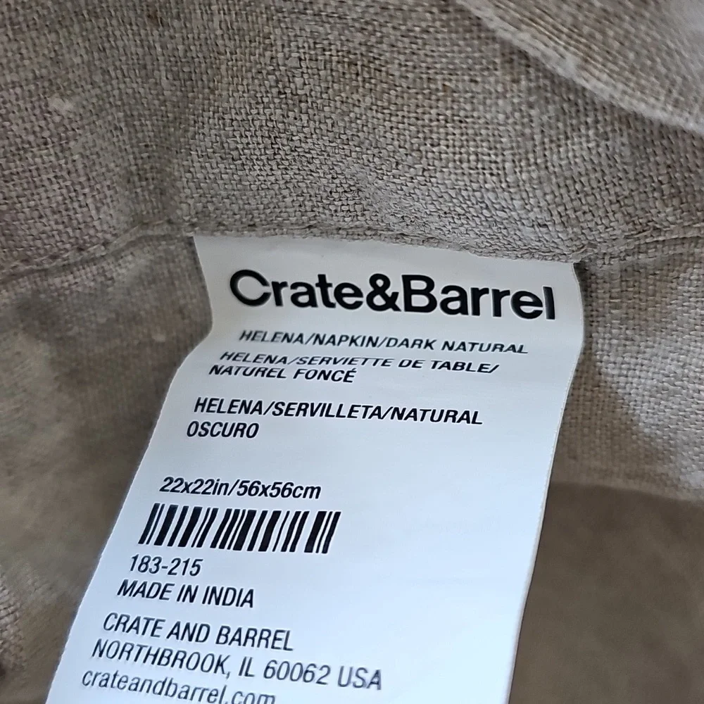 Crate & Barrel Linen Napkins